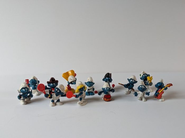 Vintage Smurf Collectible Figurines