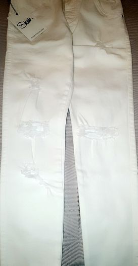 White Siksilk Jeans