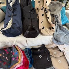 Bugaboo Donkey bassinets and aprons in sword