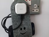 Charger Holder Smartphone Gadgets Cell Phone wall charging station FELT docking accessory minimalist design organizer cord management