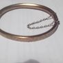 a vintage gold plated  bangle. bracelet Image 2