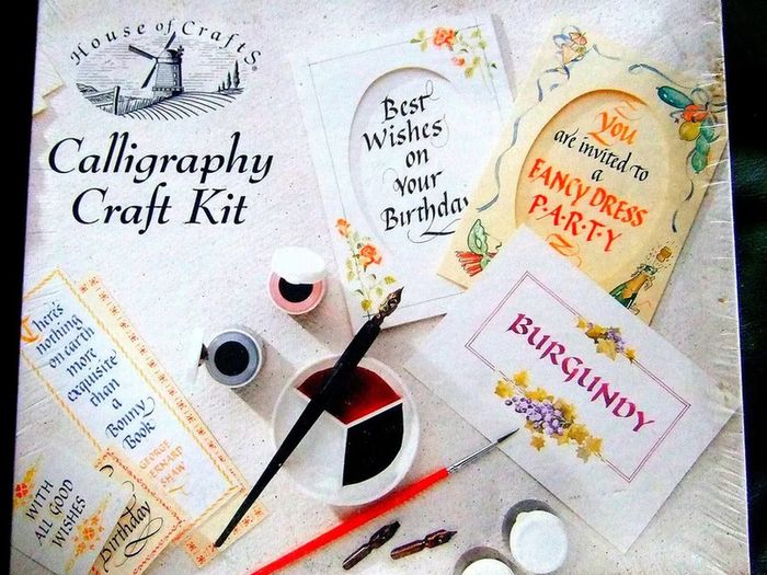 Brand New Sealed House of Crafts Calligraphy Kit