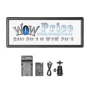 Neewer 144 pcs Dimmable Bi-color LED Video Light Kit with LCD Display