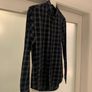 Zara Mens Navy Check/Tartan Shirt Image 7