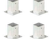 Post Anchors 4 pcs Galvanised Metal 91 mm