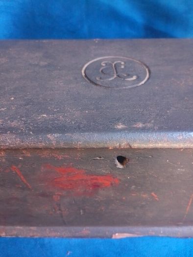 Rustic Vintage Wooden Box Carpenter Tool Tray Brass Handle
