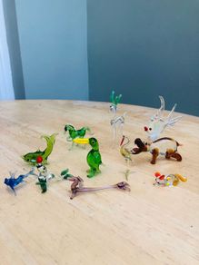 Selection Of Vintage Handmade Glass Animal Ornaments