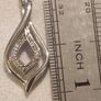 Sterling silver diamond necklace Image 6