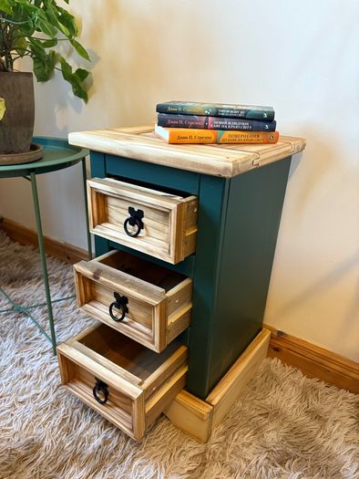 Handmade Upcycled Green Furniture Set