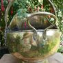 Vintage Brass Bucket Lion Head Decor Image 6