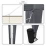 3x3m Popup Gazebo Marquee Party Tent Pavilion Grey with 4 Sides Image 4