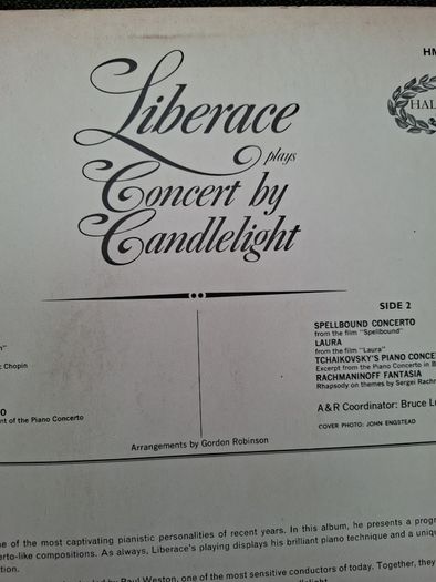 Liberace plays concert by candlelight Vinyl LP From 1966