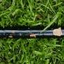 Antique Silver Handled Walking Stick. Twisted Silver Finish Handle Image 2