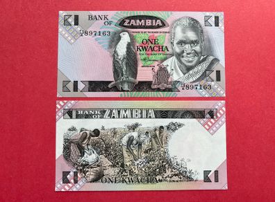 Zambia  1 Kwacha  1986 - 1988  ( Uncirculated )pick  23b.