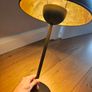 Gold inlay, metal table lamp Image 2