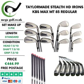 Taylormade Stealth HD Irons / 5-Pw / Kbs Max MT 85 Regular
