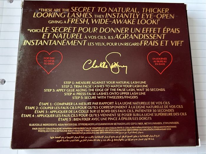 Charlotte Tilbury eyeliner and false lashes set NEW
