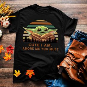 Baby yoda cute i am adore me you must t-shirt