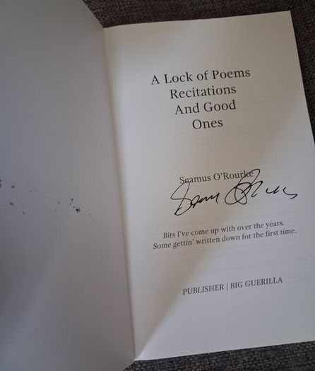Seamus O' Rourke / A Lock of Poems..../ 1ed., Signed/ 2019