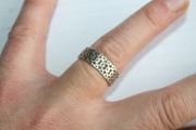 Vintage Sterling Silver 925 Irish Celtic Knot Band Ring