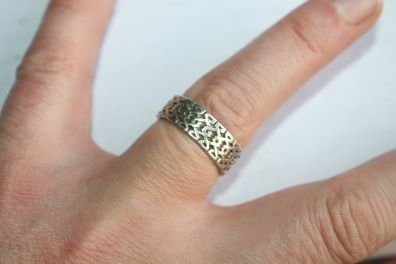 Vintage Sterling Silver 925 Irish Celtic Knot Band Ring