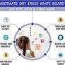 Magnetic Whiteboard, 45x60cm Dry Erase Board Aluminium Frame Wall Mounted White Board with Pen Tray and Accessories, Notices & Reminders Board for Office & Classroom (FREE POSTAGE) Image 5