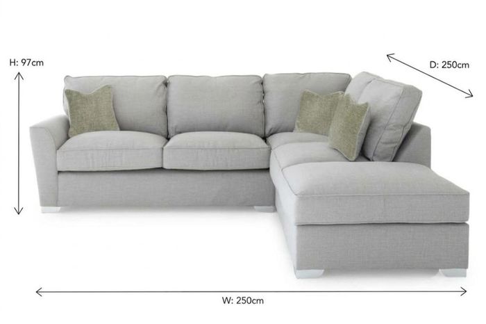 harvey norman grey L shaped corner sofa