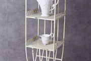 Bathroom Shelf Country Style White Standing Shelf Metal Shelf Antique Bathroom Cabinet