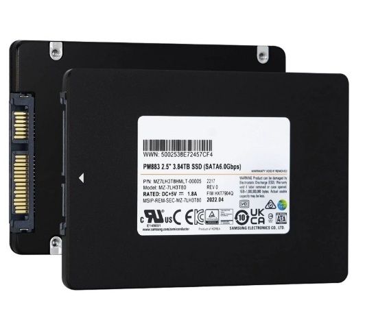 Samsung PM883 3.84TB 2.5" SATA III Solid State Drive