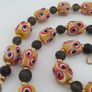 Antique Venetian African Style Thousand Eyes & Black Glass Beads Necklace Image 5