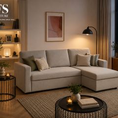 Chaise Sofa Bed with Storage  Modern Space Saving  Only 649 euro