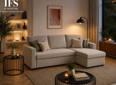 Chaise Sofa Bed with Storage  Modern Space Saving  Only 649 euro