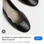 Marks and spencer wide fit leather ballet pumps size  4.5 Image 8