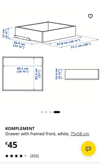 Komplement Drawer
