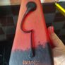 Franz Caffrey Rare Handcrafted Art Nouveau Pyramid Vase with Copper Embellishment Image 5