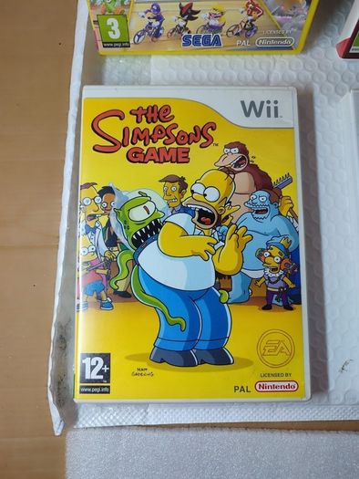 Wii Games The Simpsons Mario kart Super Mario Galaxy Wii Sports Resort Dead rising Mario Sonic Olympics
