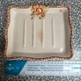 Art Deco Arklow Ware rectangular ribbed plate from 1930s Image 2