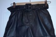 girls leather shorts