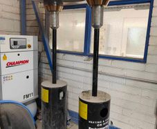 Commercial-grade patio heater suitable for outdoor commercial or residential use. Operates on propane or natural gas. Portable design with stable base. High heat output