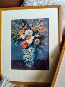 2 x Framed Floral prints