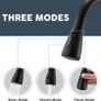 Black Kitchen Tap with Pull Out Spray, Kitchen Sink Mixer Tap with 3 Mode Spray Head, Single Handle Modern Mono Mixers Bar Taps Faucet with High Arc 360 Swivel Spout Image 3