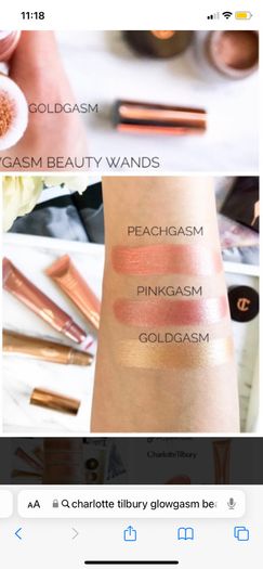 Charlotte Tilbury glowgasm beauty light wand in goldgasm