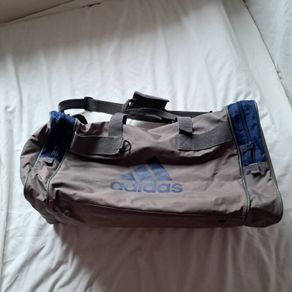 Adidas large hold all 23" x 12 x 12 grey/ blue In excellent condition
