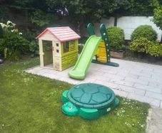 Slide, sandpit and house - need gone