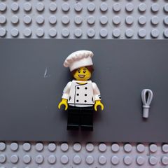 lego series col288 Gourmet Chef minifigure, Series 17