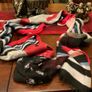 SAMOON SCARF in red light grey black white and blue Image 5