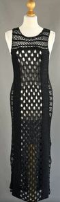 All Saints Elkin Hand Crochet Linen Dress Size Uk10
