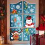 385 Pcs Christmas Window Stickers 10 Sheets Double Sides Xmas Window Decorations Santa Clings (FREE POSTAGE Image 7