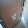 Modern black framed mirror in excellent condition. Image 2