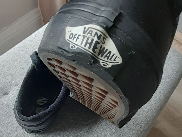 Vans black shoes womens size 4